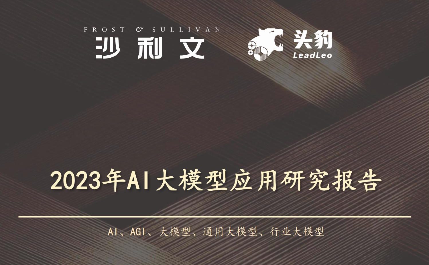 沙利文2023年中国AI大模型应用研究报告48页
